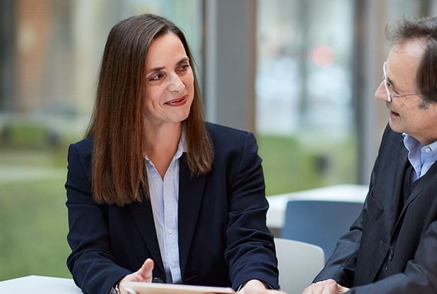Das Porträtfoto von Heike Hänschke, Backoffice bei der Conversio Gruppe